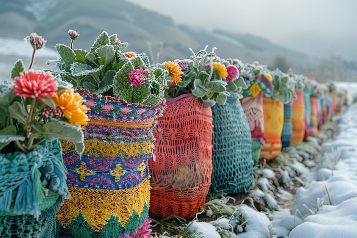Comment les textiles recyclés peuvent couvrir votre jardin en hiver