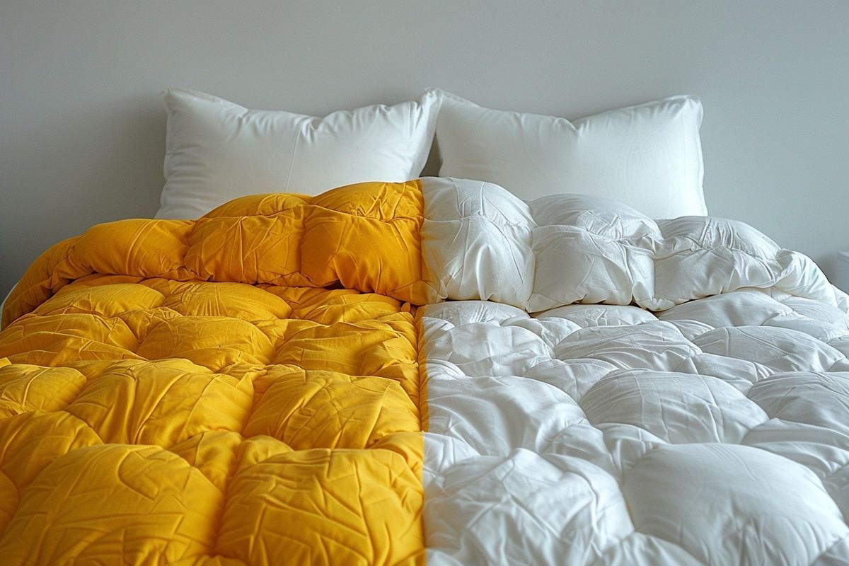 Transformez votre couette jaunie en un blanc éclatant avec ces trucs