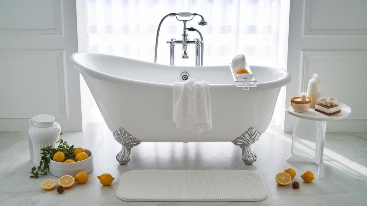 Révélations sur les meilleurs produits naturels pour blanchir votre baignoire