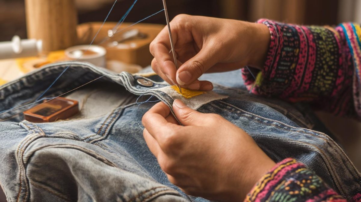 sauvez vos vêtements préférés de la poubelle en les réparant avec goût et finesse